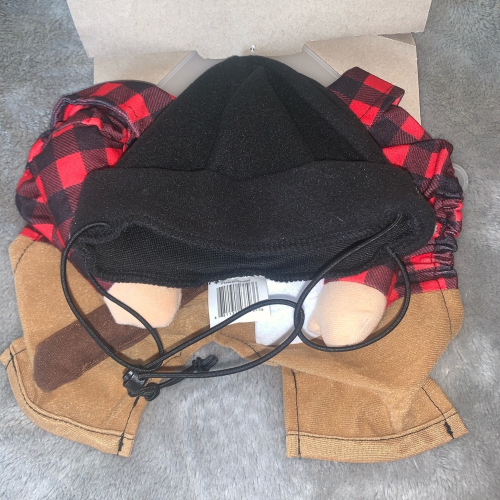 Halloween Costume for Pet Lumberjack MISSING BEARD Dog Cat Celebrate New